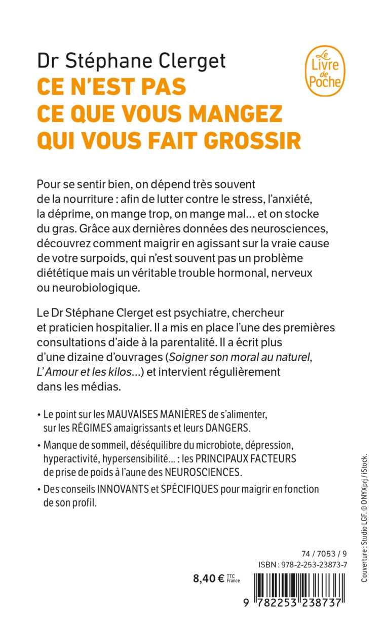 CE N'EST PAS CE QUE VOUS MANGEZ QUI VOUS FAIT GROSSIR - CLERGET STEPHANE - LGF