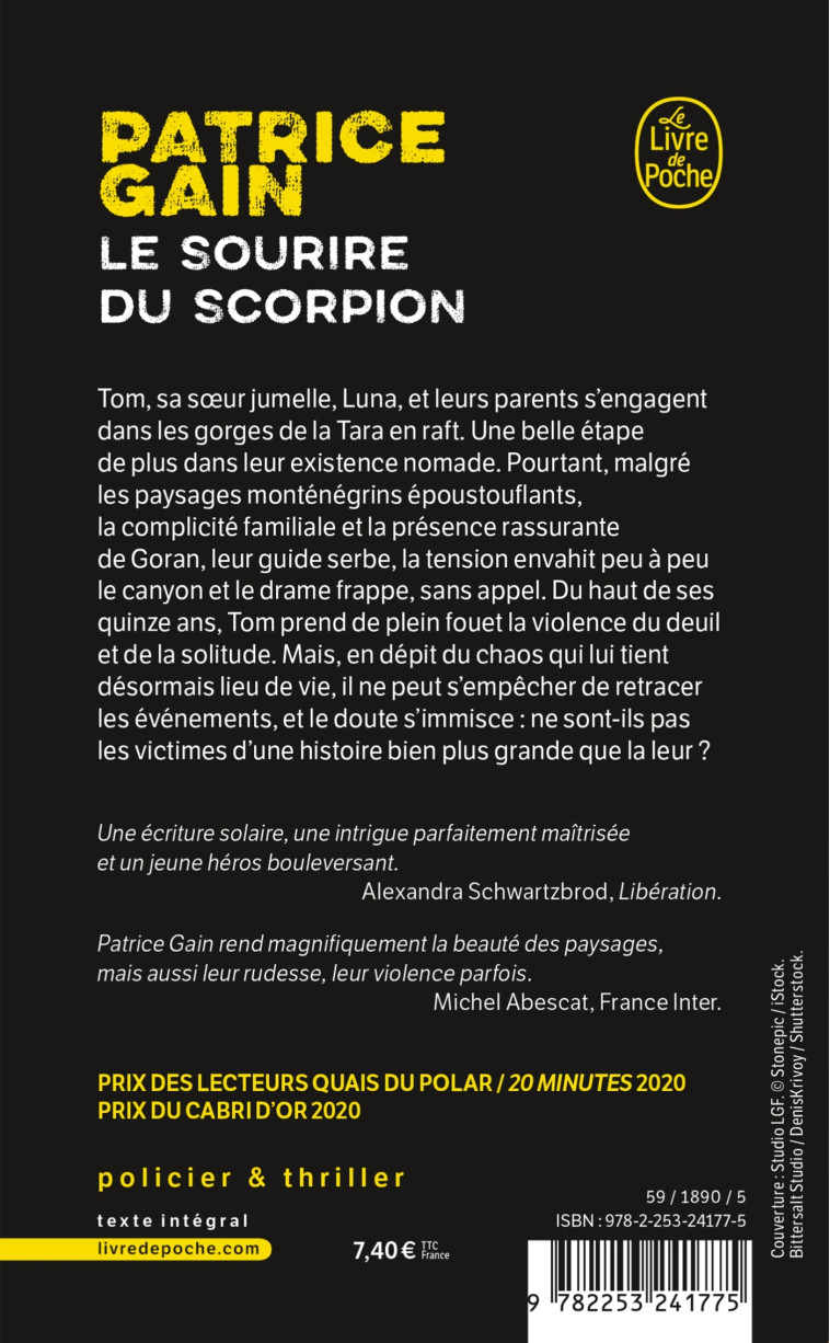 LE SOURIRE DU SCORPION - GAIN PATRICE - LGF