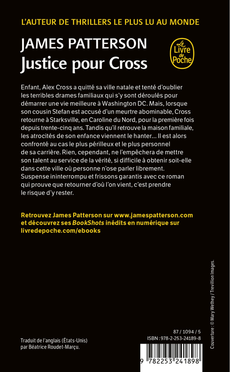 JUSTICE POUR CROSS - PATTERSON JAMES - LGF