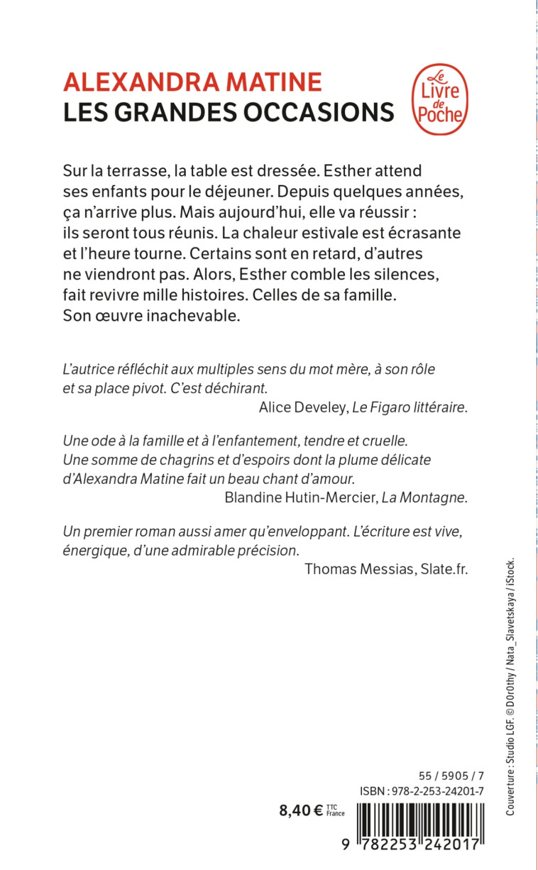 LES GRANDES OCCASIONS - MATINE ALEXANDRA - LGF