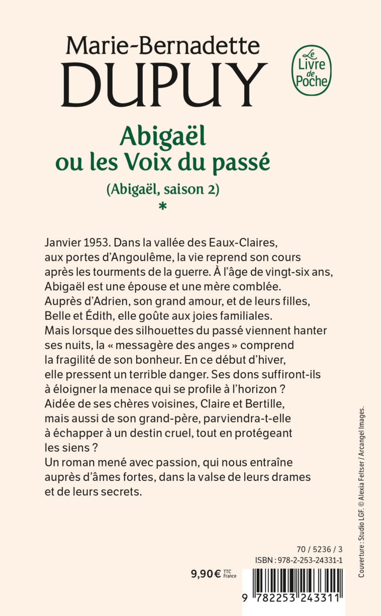 ABIGAEL OU LES VOIX DU PASSE (ABIGAEL SAISON 2, TOME 1) - DUPUY M-B. - LGF