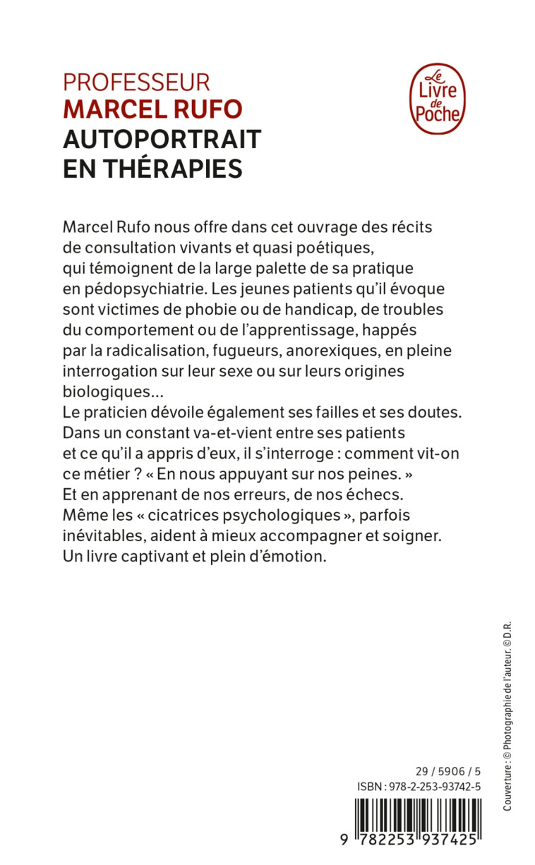 AUTOPORTRAIT EN THERAPIES - RUFO MARCEL - LGF