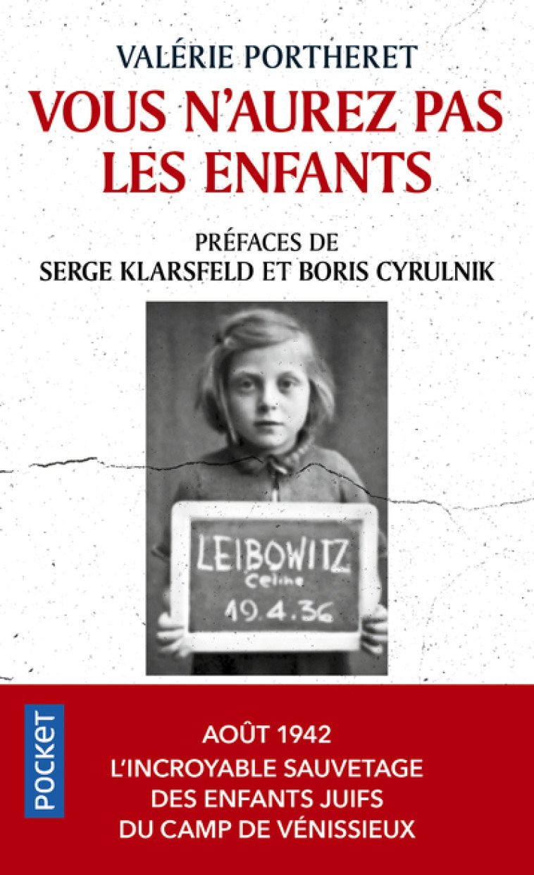 VOUS N'AUREZ PAS LES ENFANTS - PORTHERET/KLARSFELD - POCKET