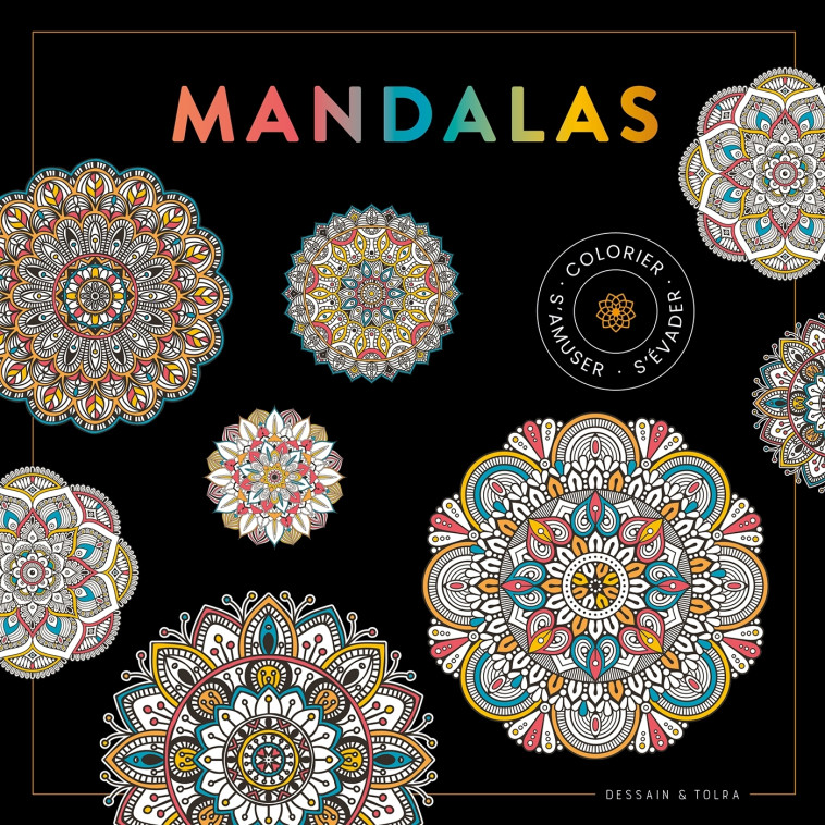 BLACK COLORIAGE MANDALAS NP - XXX - DESSAIN TOLRA