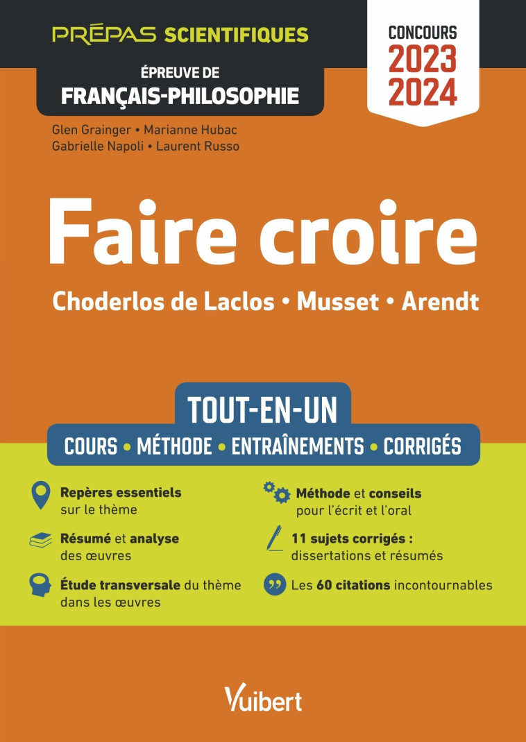 FAIRE CROIRE PREPAS 2023-2024 TOUT EN UN - RUSSO/CHAPIRO - VUIBERT