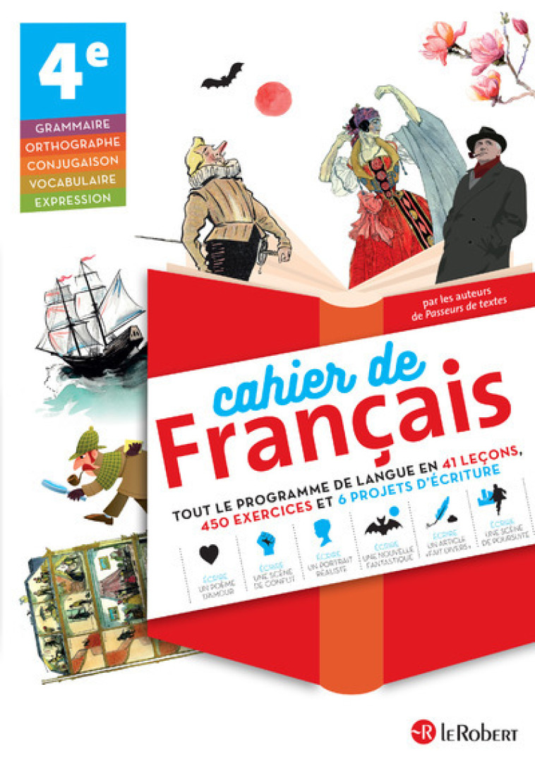 CAHIER DE FRANCAIS 4E - VERSION ELEVE - COLLECTIF - LE ROBERT