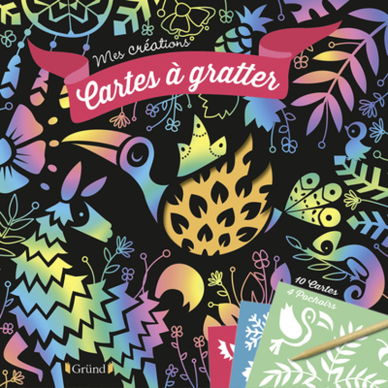 CARTES A GRATTER POCHOIRS - PAGE ALICE DE - GRUND