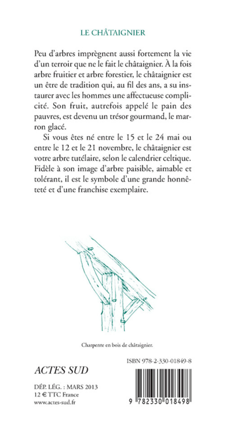 LE CHATAIGNIER (NE) - BOURDU/DESAILLY - ACTES SUD