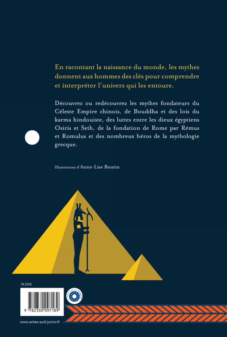 LES NAISSANCES DU MONDE - MYTHOLOGIES EGYPTIENNE CHINOISE ROMAINE INDIENNE - HELFT CLAUDE - ACTES SUD