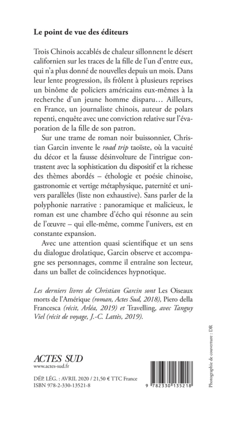 LE BON, LA BRUTE ET LE RENARD - GARCIN CHRISTIAN - ACTES SUD