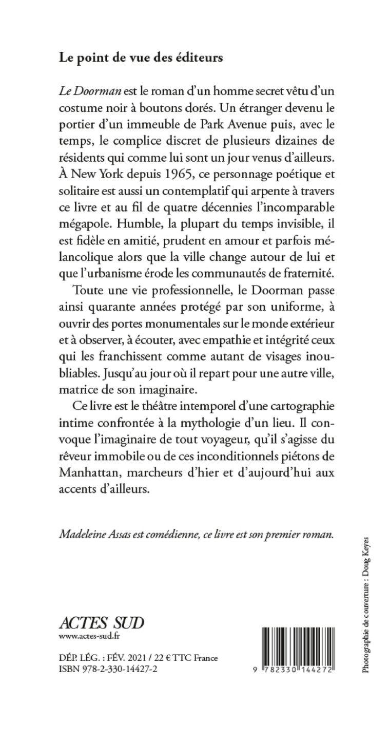 LE DOORMAN - ASSAS MADELEINE - ACTES SUD