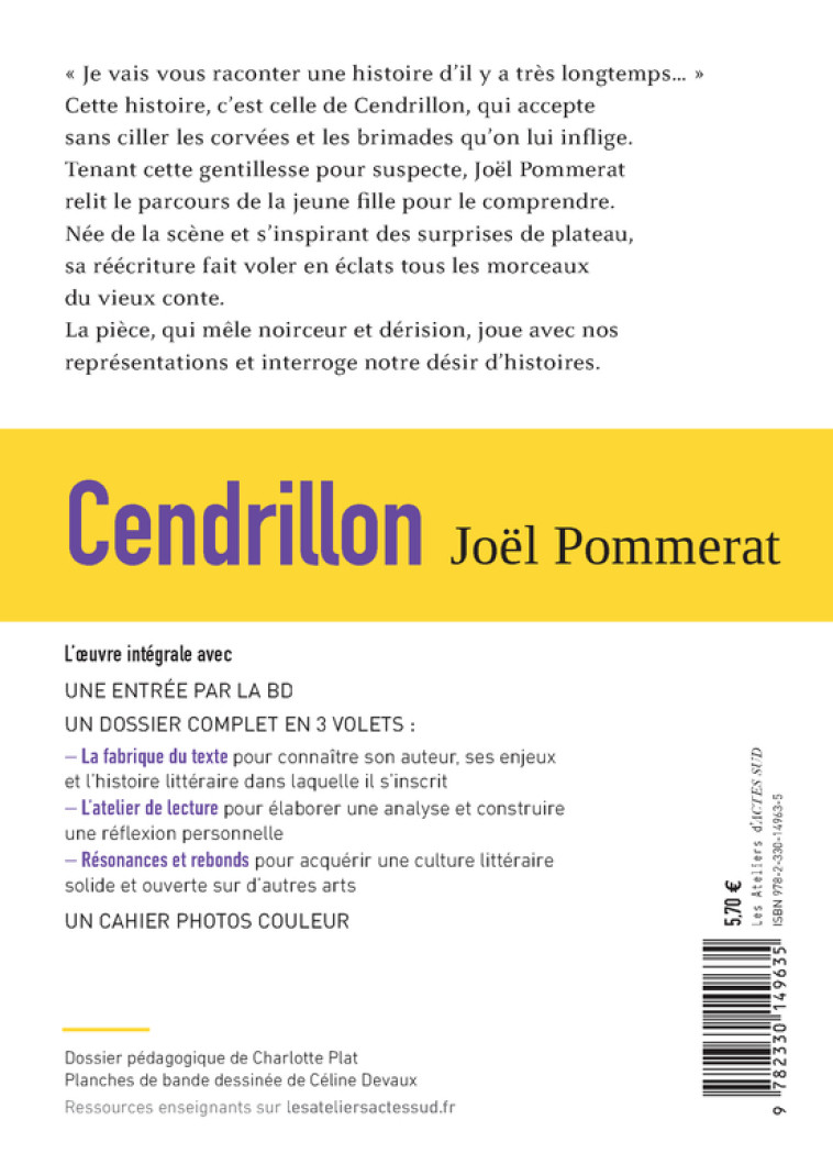 CENDRILLON - POMMERAT/PLAT/DEVAUX - ACTES SUD