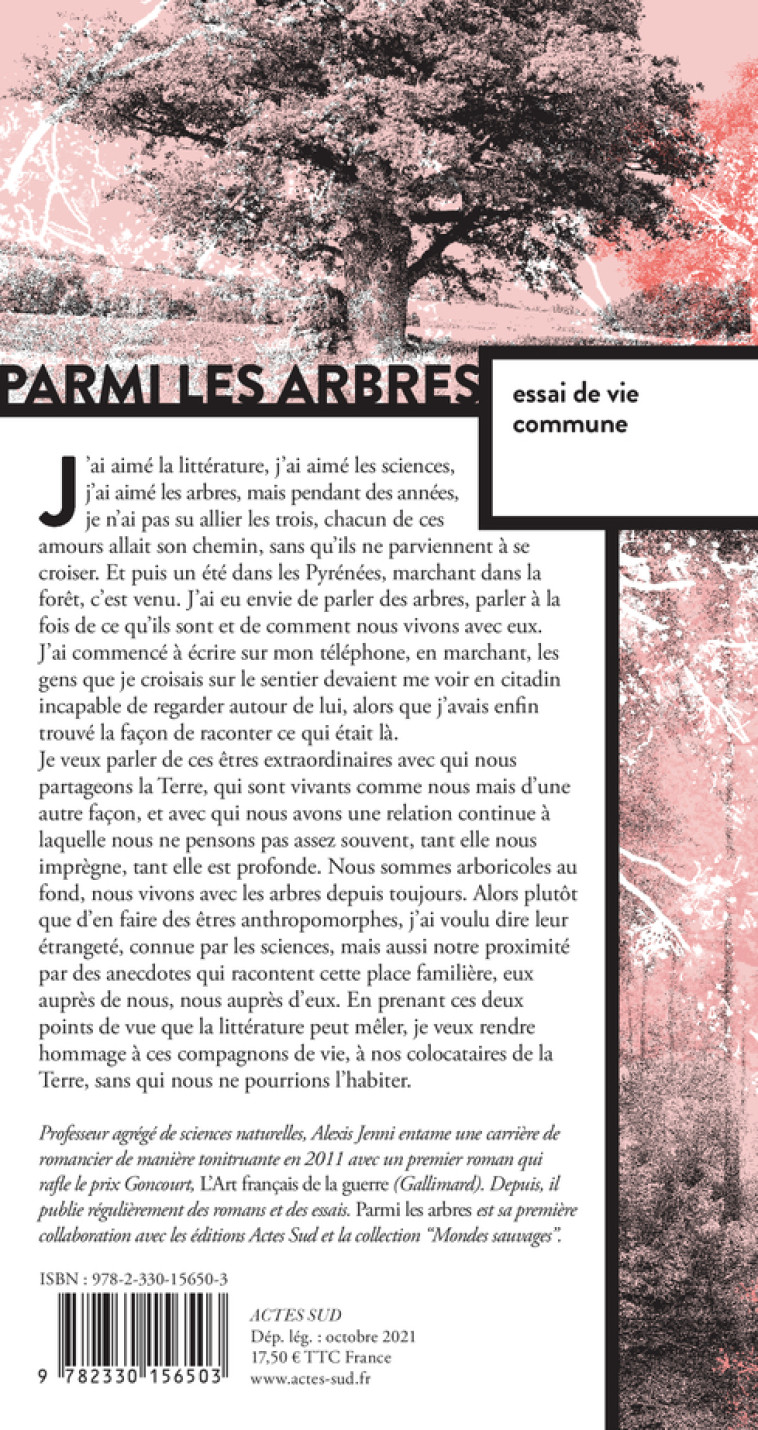 PARMI LES ARBRES, ESSAI DE VIE COMMUNE - JENNI ALEXIS - ACTES SUD