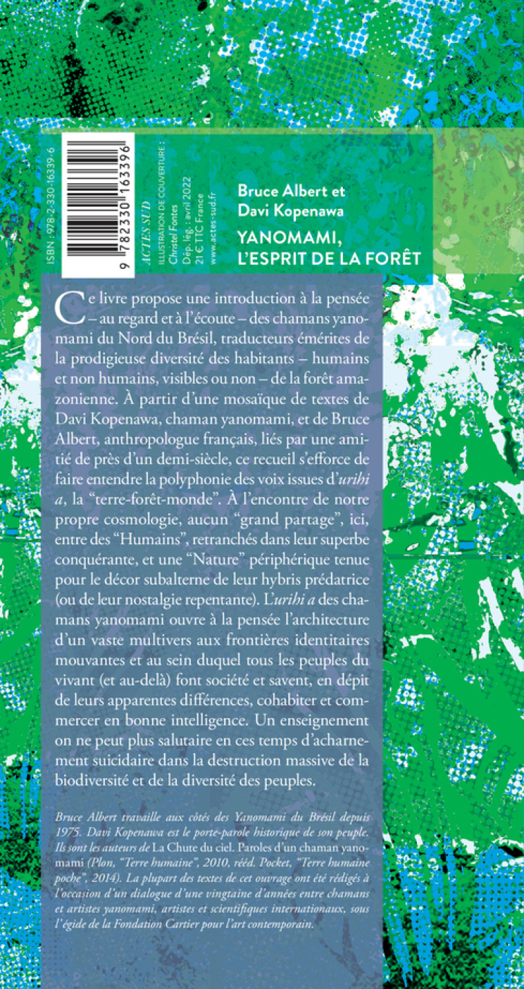 YANOMAMI, L'ESPRIT DE LA FORET - ALBERT/KOPENAWA - ACTES SUD