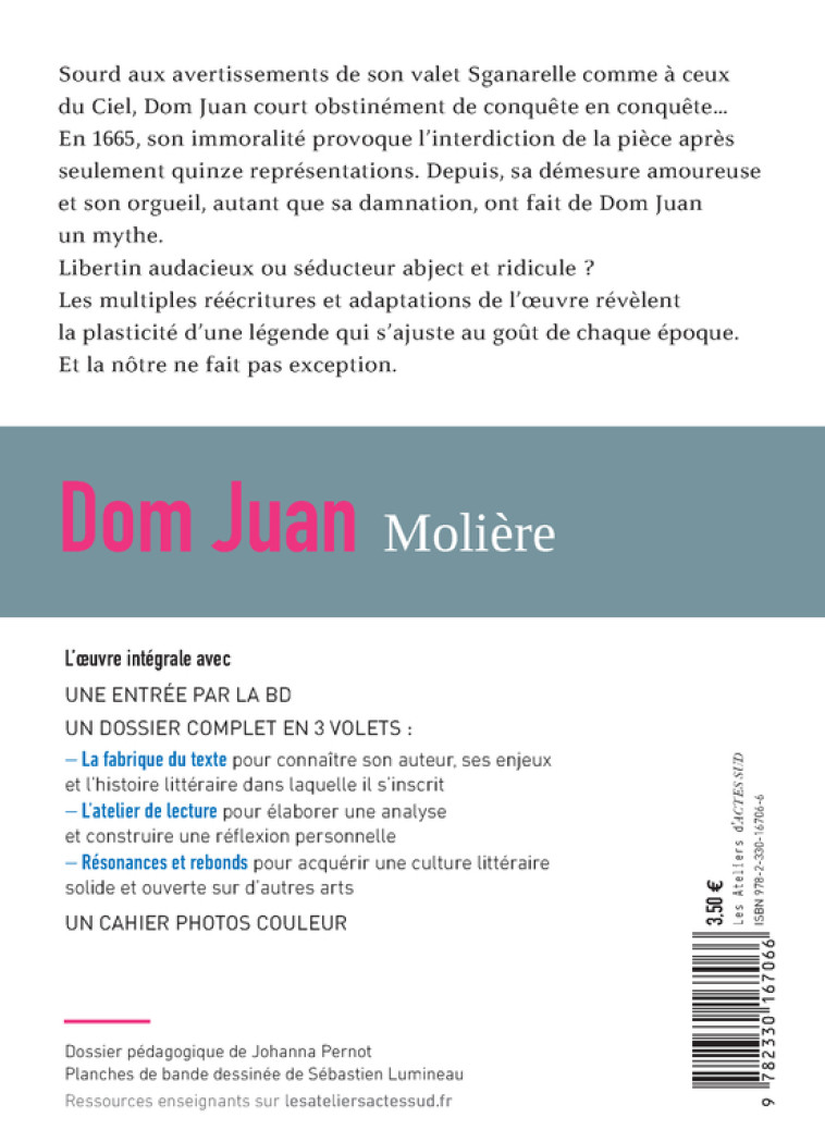 DOM JUAN - MOLIERE/PERNOT - ACTES SUD