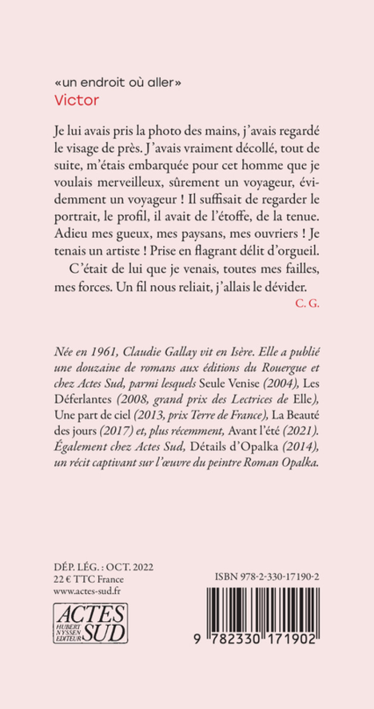 VICTOR - GALLAY CLAUDIE - ACTES SUD