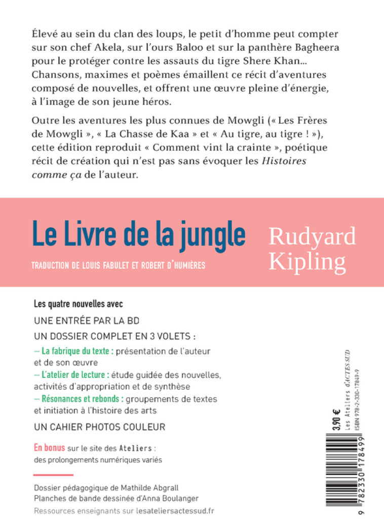 LE LIVRE DE LA JUNGLE - KIPLING RUDYARD - ACTES SUD