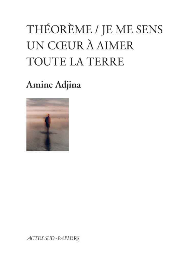 THEOREME - JE ME SENS UN COEUR A AIMER TOUTE LA TERRE - ADJINA AMINE - ACTES SUD