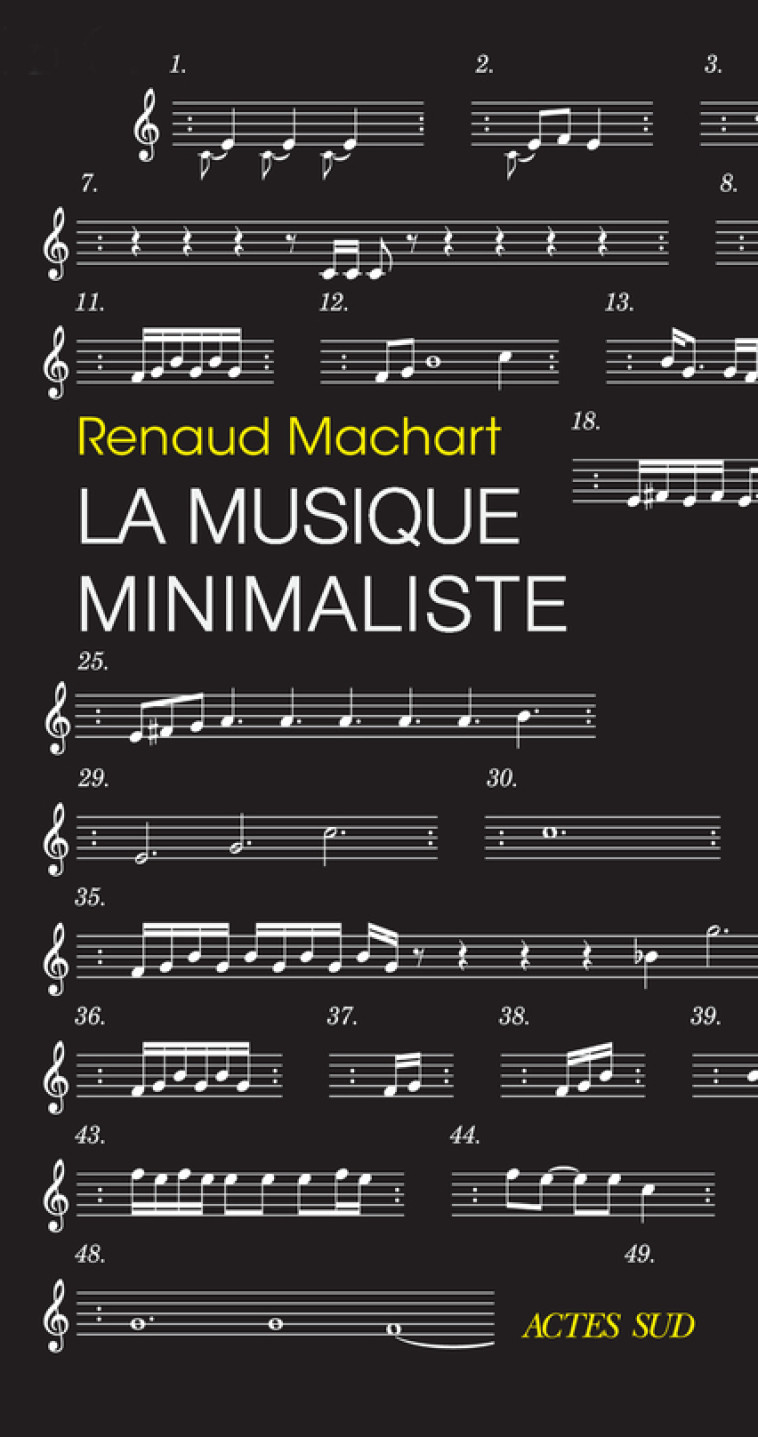 LA MUSIQUE MINIMALISTE - MACHART RENAUD - ACTES SUD