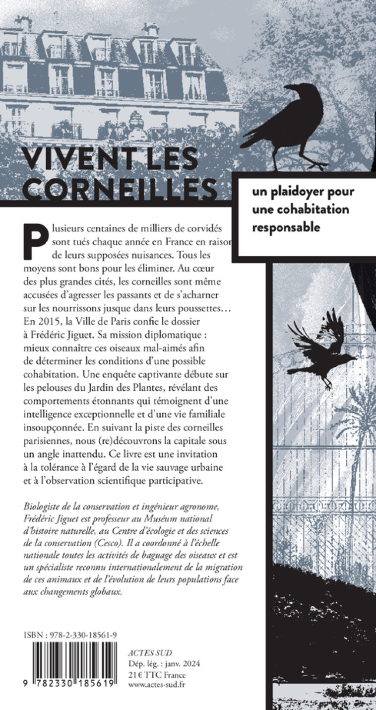 VIVENT LES CORNEILLES - PLAIDOYER POUR UNE COHABITATION RESPONSABLE - JIGUET/REYNARD - ACTES SUD