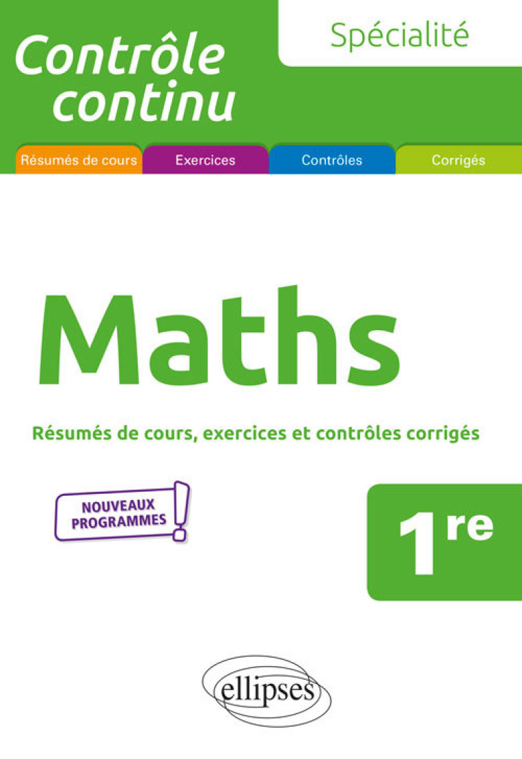 SPECIALITE MATHS 1RE - CIOLFI BRUNO - ELLIPSES