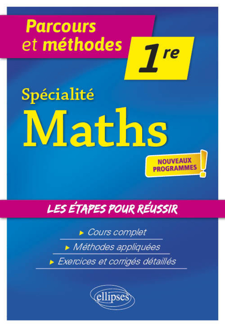 SPECIALITE MATHEMATIQUES 1RE - DAWIDSON F-L. - ELLIPSES