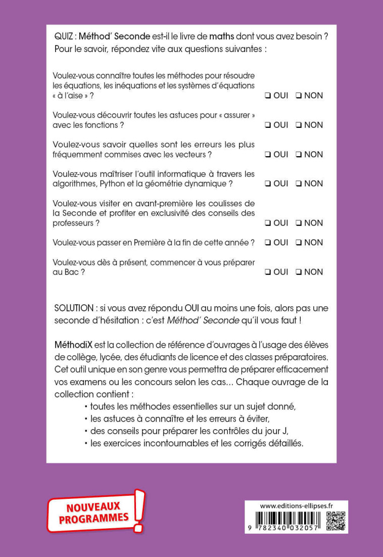 METHOD' MATHS 2NDE 2019 - PETIT THOMAS - ELLIPSES