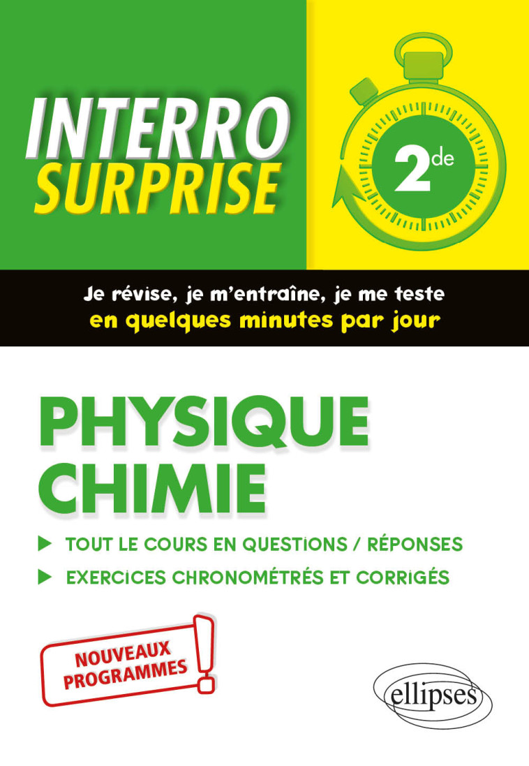 PHYSIQUE CHIMIE - SECONDE - NOUVEAUX PROGRA MMES - BIONDOLLILO-TOURNIER - ELLIPSES