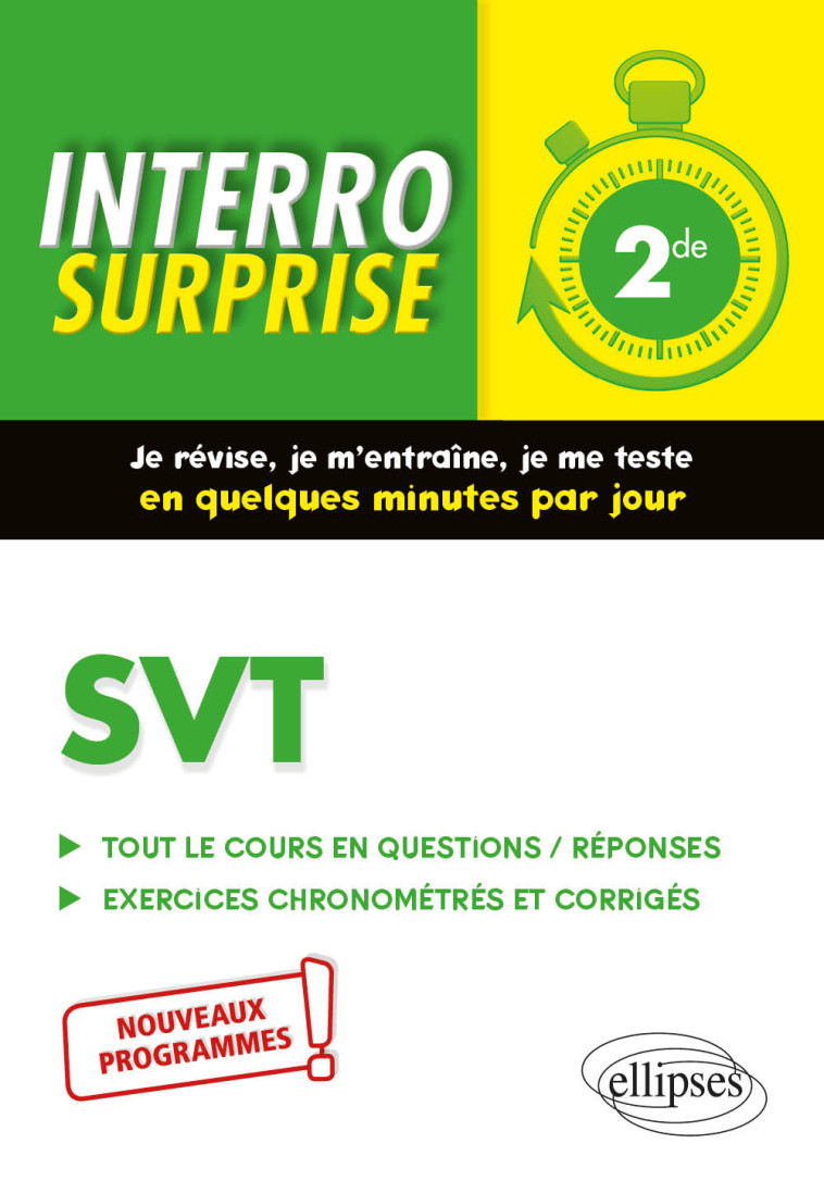 SVT - SECONDE - NOUVEAUX PROGRAMMES - BOURLON PIERRE-MARIE - ELLIPSES