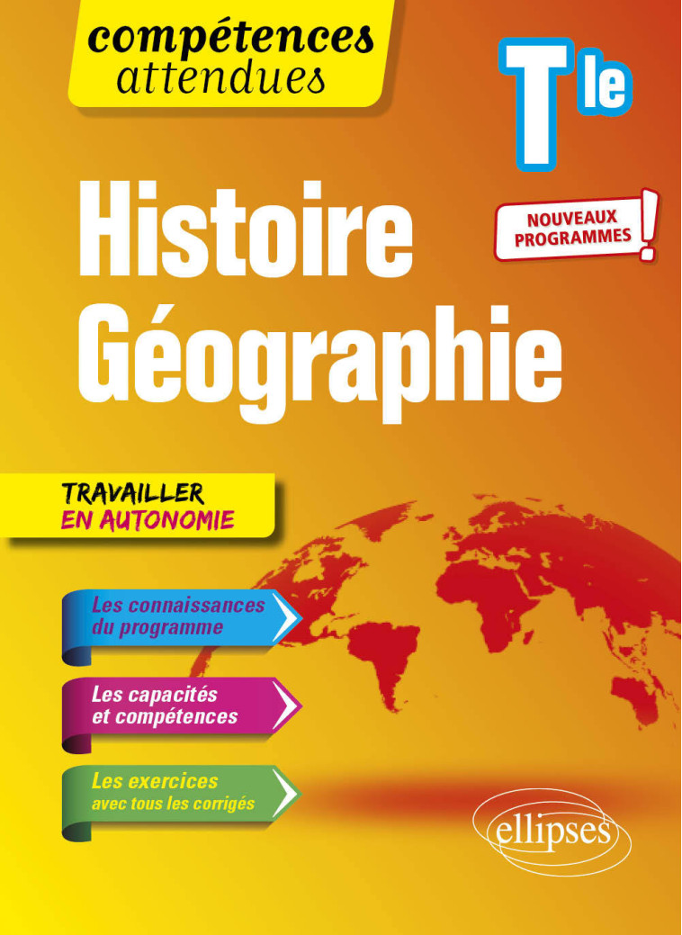 HISTOIRE GEO TLE NOUVEAUX PROGRAMMES - RABOT BRICE - ELLIPSES