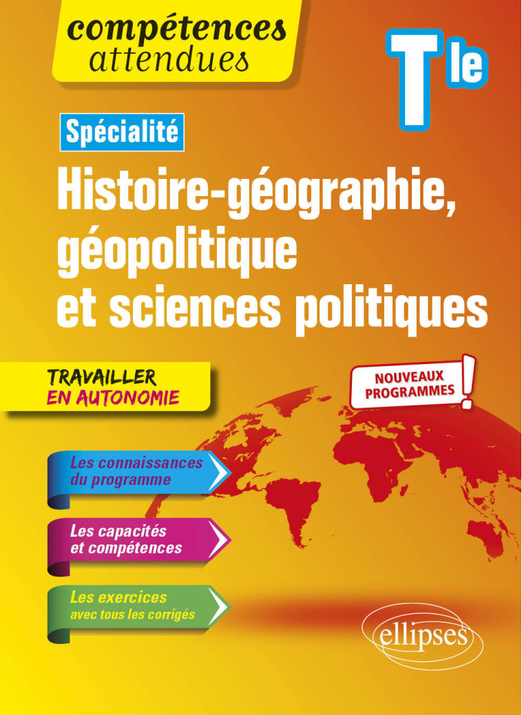 SPECIALITE HISTOIRE GEO GEOPOLITIQUE ET SCIENCES PO TLE NOUVEAUX PROGRAMMES 2020 - MARIN/GOMES/LECLERC - ELLIPSES