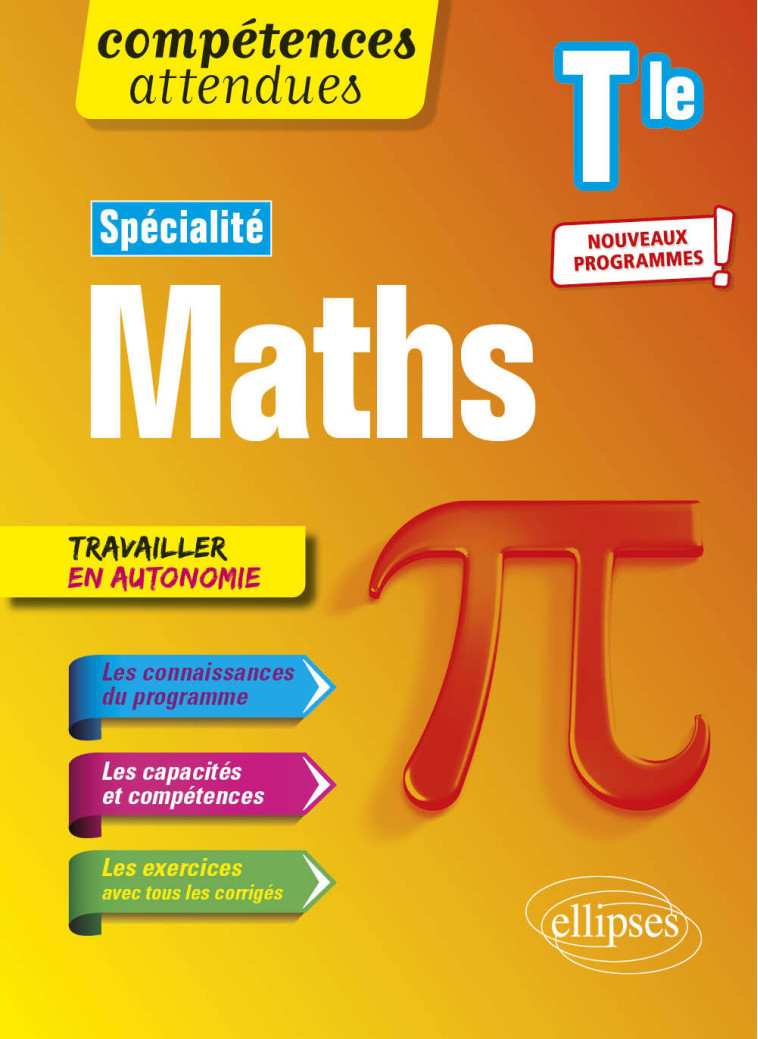 SPECIALITE MATHS TLE NOUVEAUX PROGRAMMES - PONSONNET/CASTELLINO - ELLIPSES