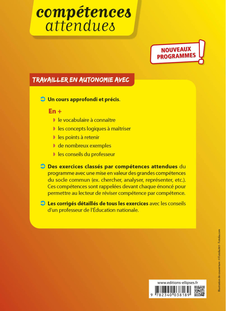 SPECIALITE MATHS TLE NOUVEAUX PROGRAMMES - PONSONNET/CASTELLINO - ELLIPSES