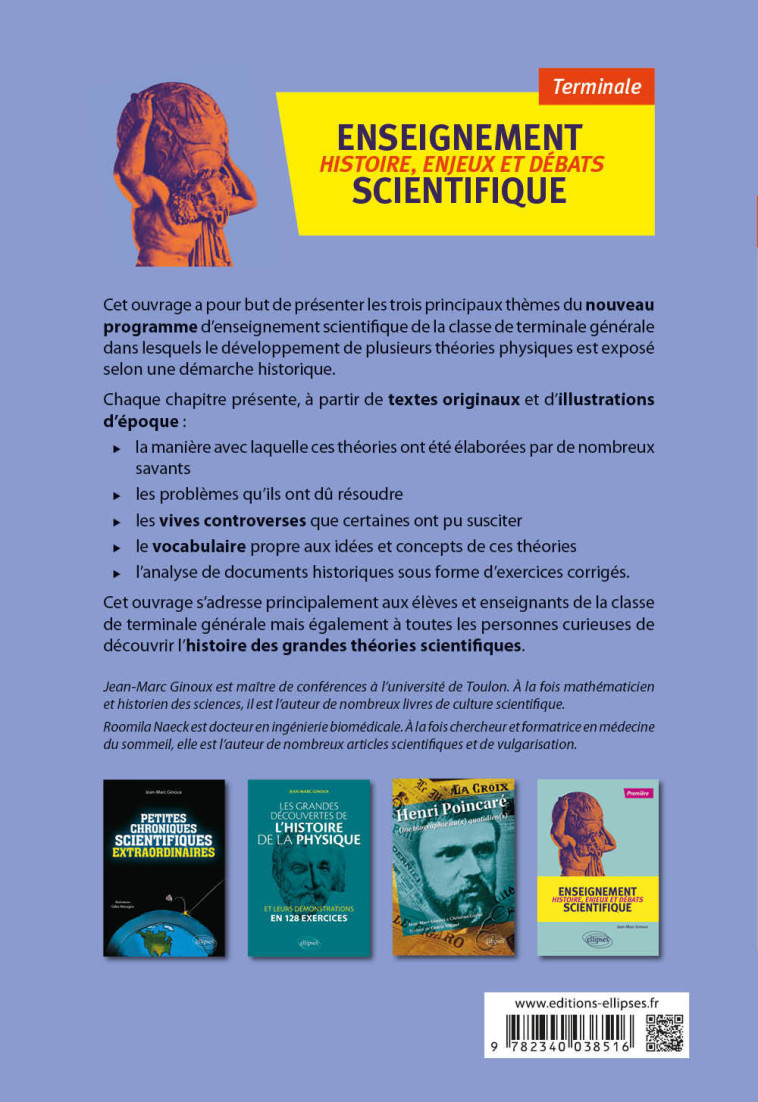 ENSEIGNEMENT SCIENTIFIQUE HISTOIRE, ENJEUX ET DEBATS TLE NOUVEAUX PROGRAMMES 2020 - GINOUX/NAECK - ELLIPSES