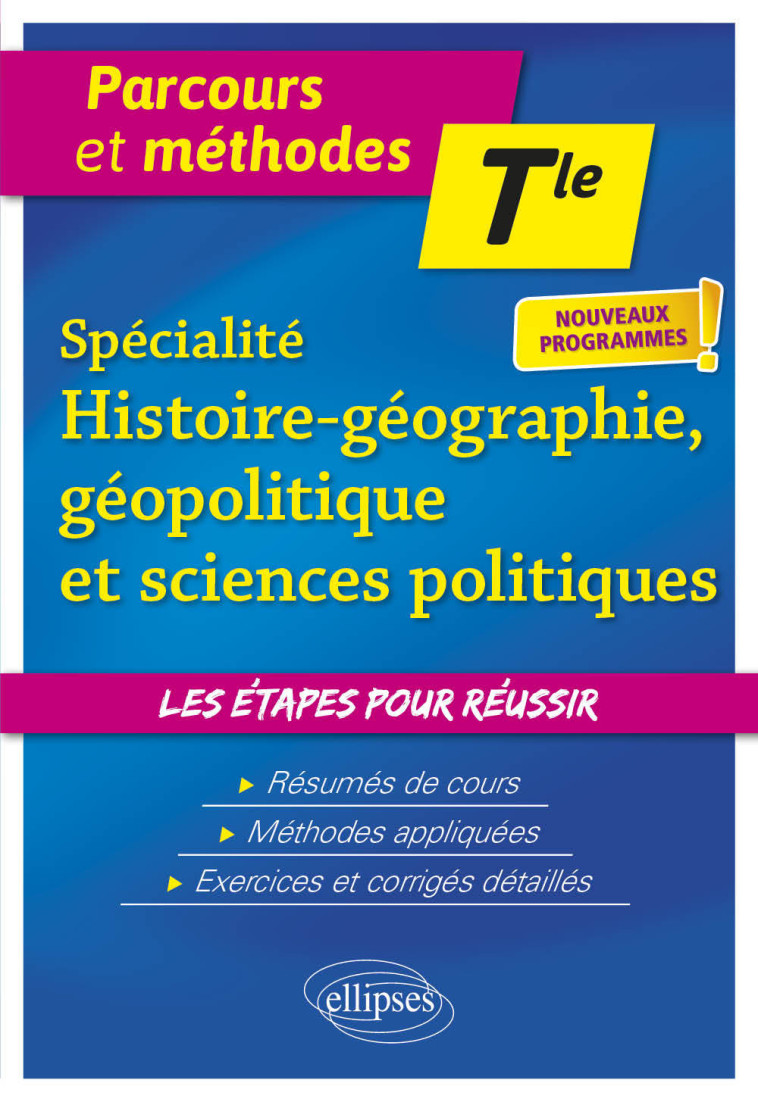 SPECIALITE HISTOIRE GEO GEOPOLITIQUE ET SCIENCES PO  TLE NOUVEAUX PROGRAMMES 2020 - NAZET/TISSIER - ELLIPSES