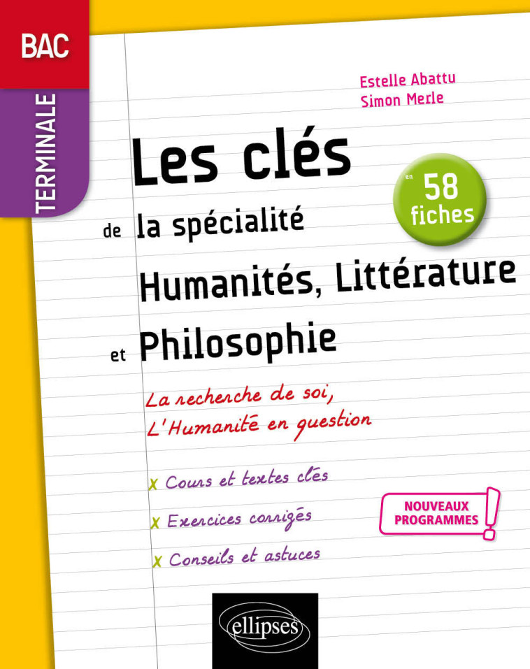 SPECIALITE HUMANITES, LITTERATURE ET PHILOS OPHIE. TLE - ABATTU/MERLE - ELLIPSES