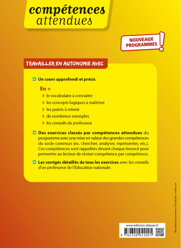 MATHEMATIQUES - 1ERE TECHNO - ENSEIGNEMENT COMMUN - PETIT THOMAS - ELLIPSES