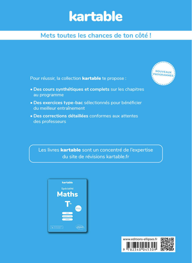 ENSEIGNEMENT SCIENTIFIQUE - TERMINALE - NOU VEAUX PROGRAMMES - KARTABLE - L'ECOLE S - ELLIPSES