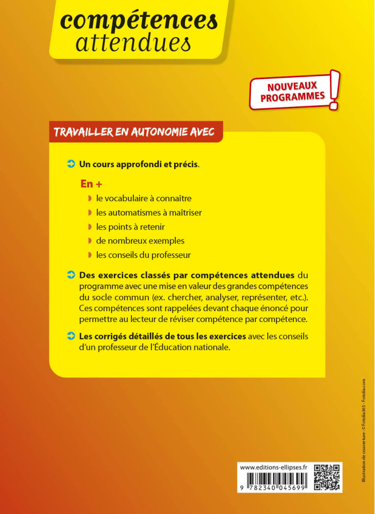 MATHEMATIQUES EXPERTES TLE 2021 - PETIT THOMAS - ELLIPSES