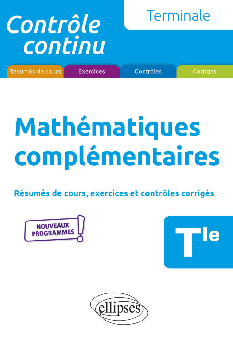 MATHEMATIQUES COMPLEMENTAIRES TLE 2021 - GRAND-JACQUOT XAVIER - ELLIPSES