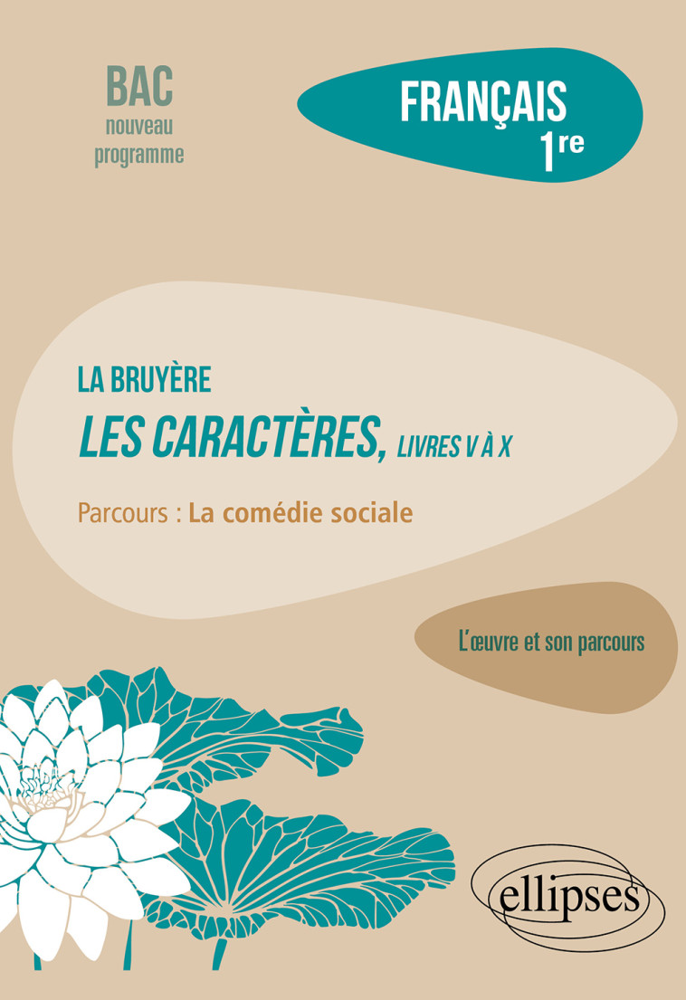 LA BRUYERE LES CARACTERES LIVRES V A X FRANCAIS 1ERE - MANRESA VINCENT - ELLIPSES