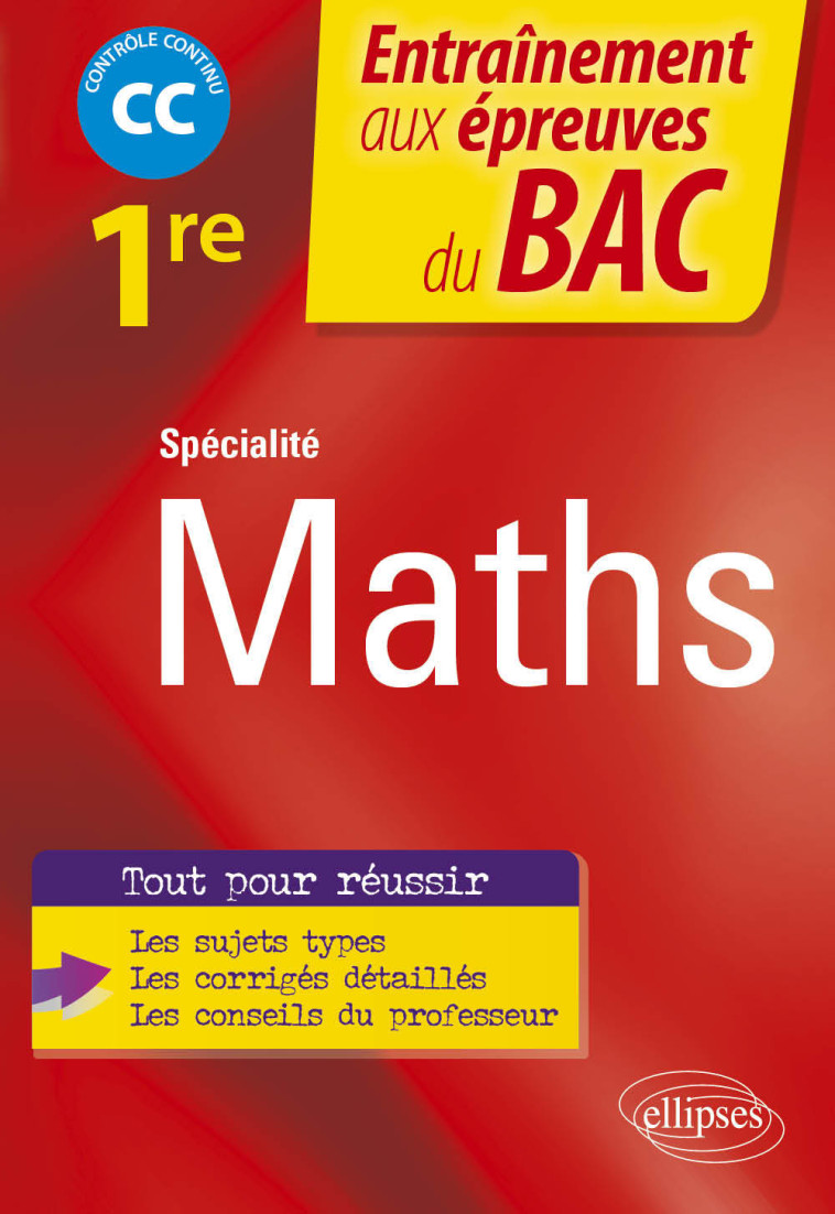 SPECIALITE MATHS 1RE ENTRAINEMENT AUX EPREUVES DU BAC 2022 - RAUWEL NICOLAS - ELLIPSES