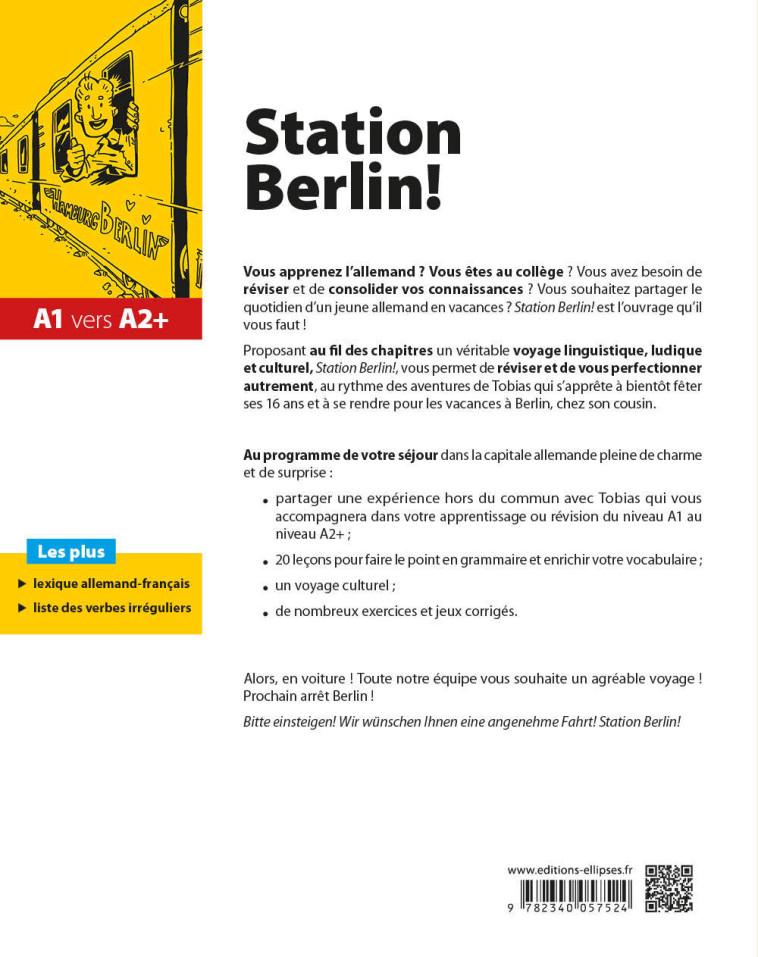 STATION BERLIN ! CONSOLIDER SES ACQUIS DE C OLLEGE EN ALLEMAND POUR BIEN ABORDER LE LYC - KWIATKOWSKI/FOLGARD - ELLIPSES