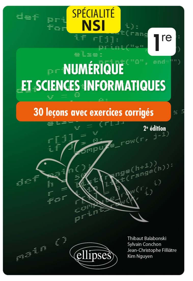 SPECIALITE NSI 1RE 2E ED 2021 - BALABONSKI/CONCHON - ELLIPSES