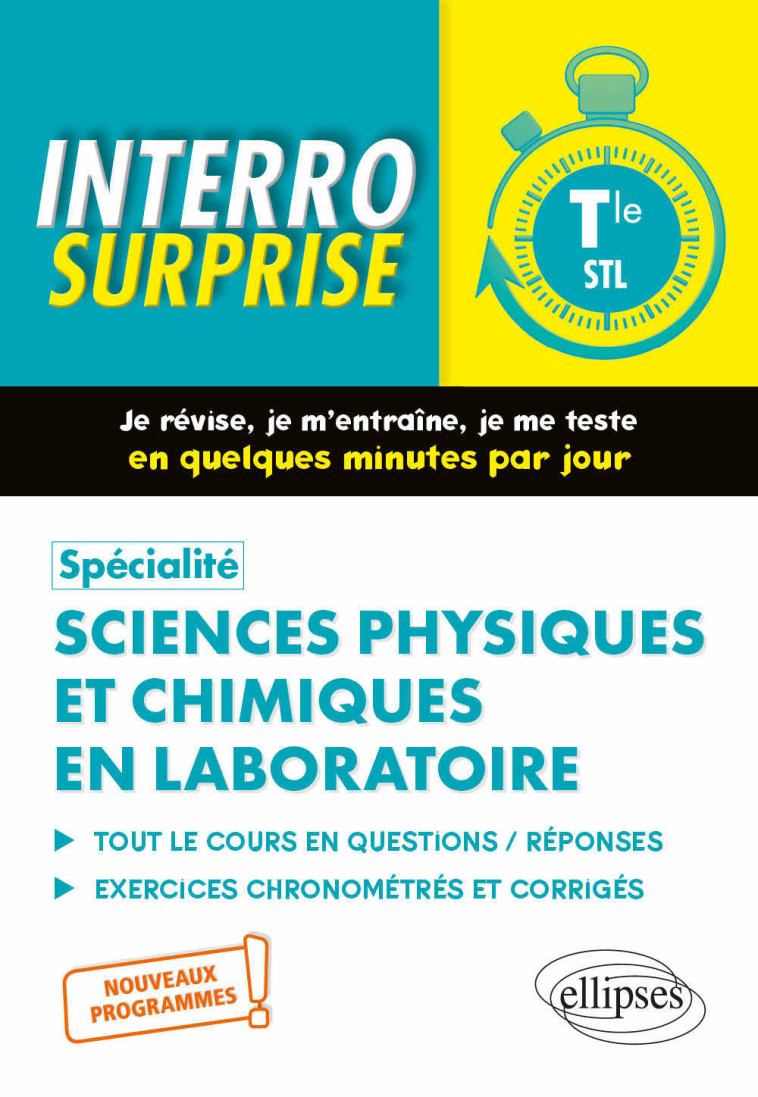 SPECIALITE SCIENCES PHYSIQUES ET CHIMIQUES EN LABORATOIRE - TERMINALE STL - DELANDE ERIC - ELLIPSES