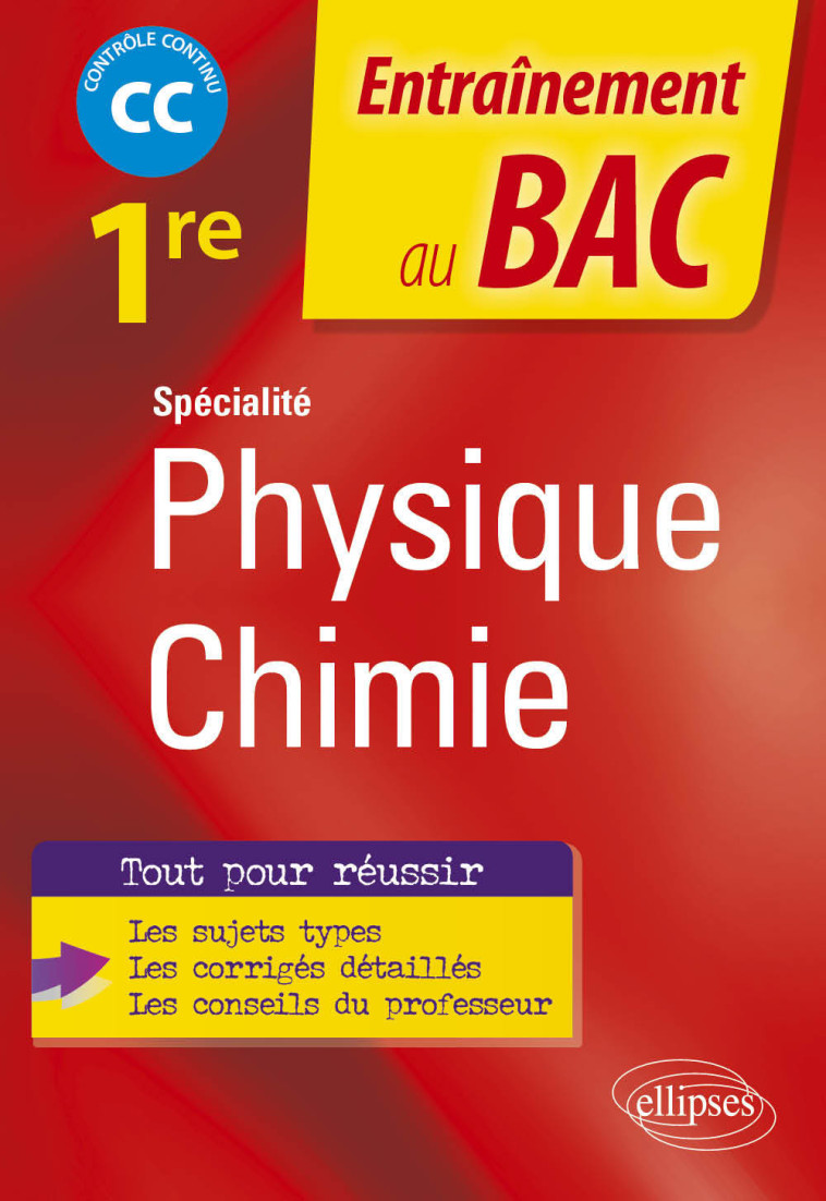 SPECIALITE PHYSIQUE CHIMIE 1RE 2021 - BOREL FREDERIC - ELLIPSES