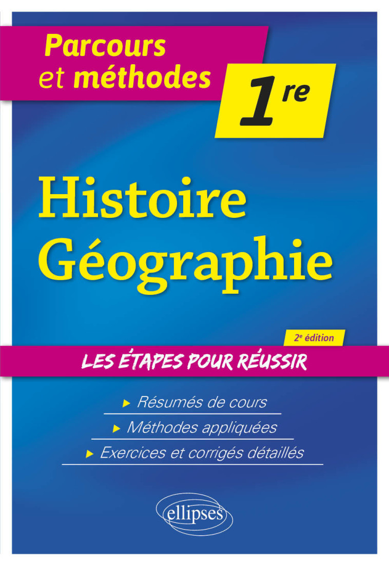 HISTOIRE GEOGRAPHIE 1RE ED 2021 - BELLIN/MANRUBIA - ELLIPSES