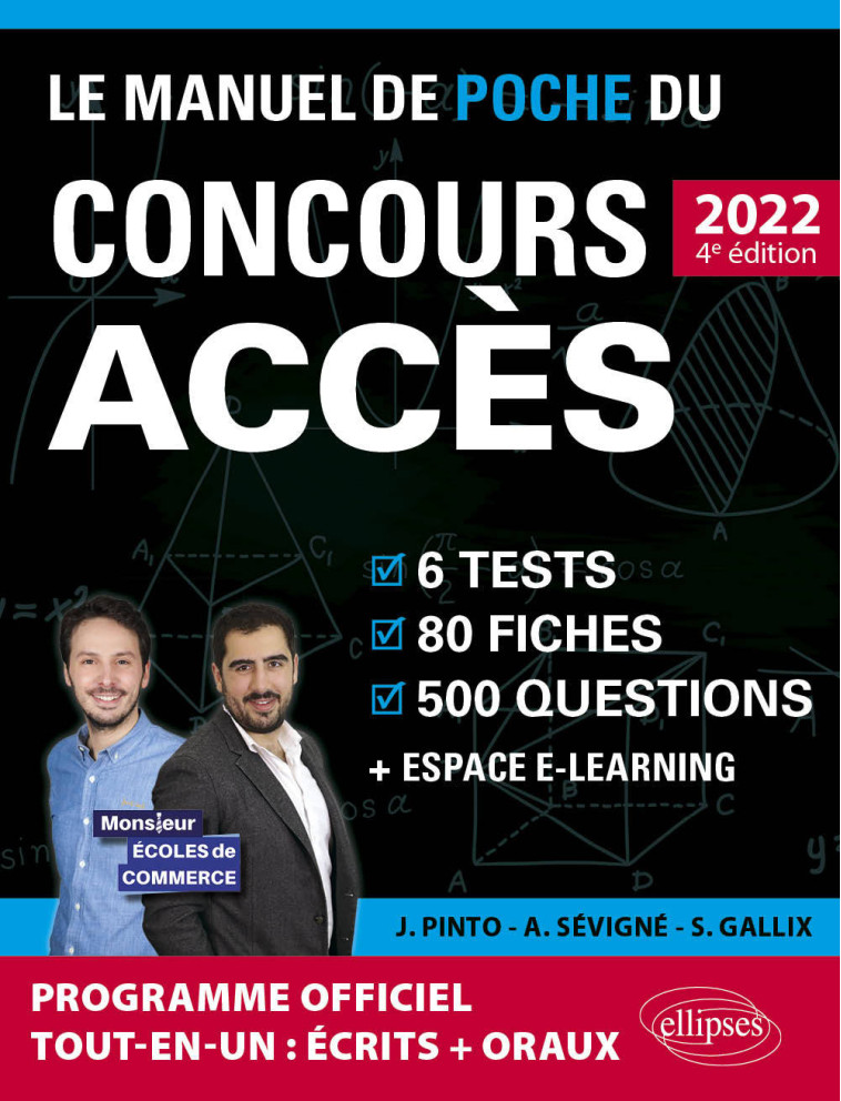 LE MANUEL DE POCHE DU CONCOURS ACCES 2022 - GALLIX/PINTO/SEVIGNE - ELLIPSES