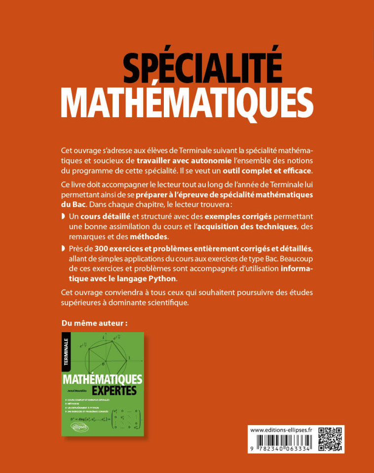 SPECIALITE MATHEMATIQUES TLE COURS COMPLET ET EXEMPLES DETAILLES - METHODES - ENTRAINEMENT - BOURAKBA JAMAL - ELLIPSES