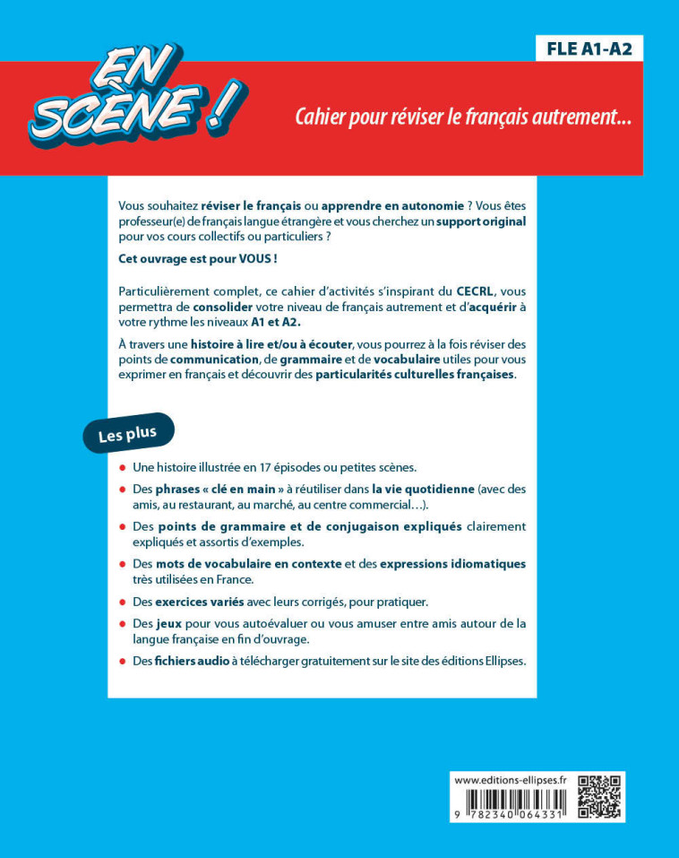 EN SCENE ! CAHIER POUR REVISER LE FRANCAIS AUTREMENT... FLE A1-A2 - HORQUIN/DE CADEVILLE - ELLIPSES